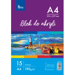 BLOK DO AKRYLI A4 TETIS MIP