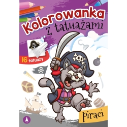 KOLOROWANKA Z TATUAŻAMI PIRACI SKRZAT