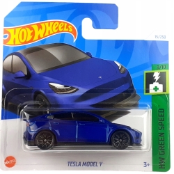 HOT WHEELS TESLA MODEL Y HW GREEN SPEED MATTEL